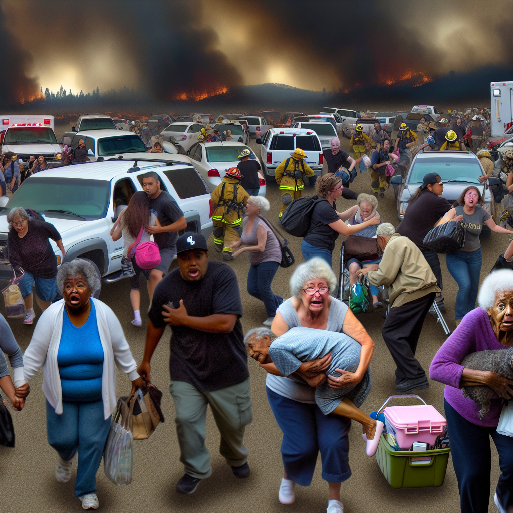 Chaotic Emergency Evacuation