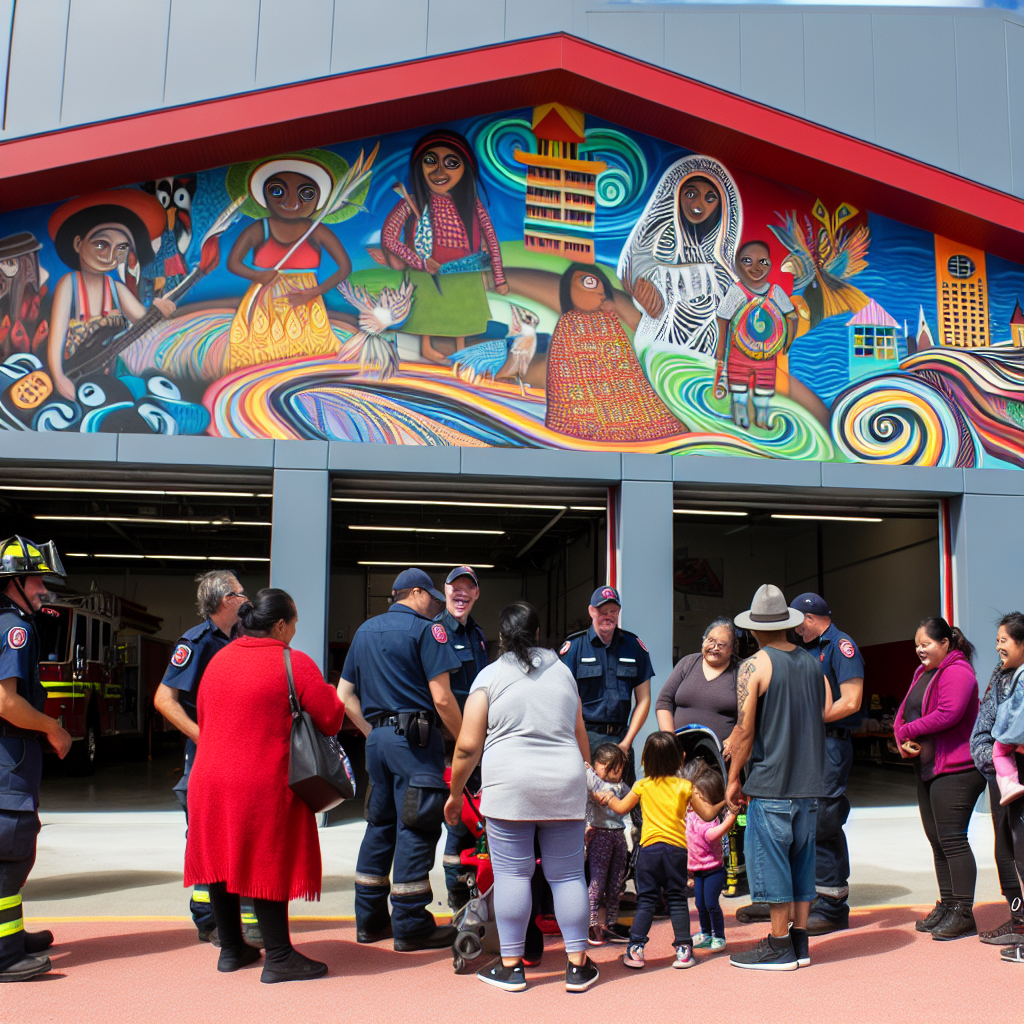 Community Mural on Fire Station