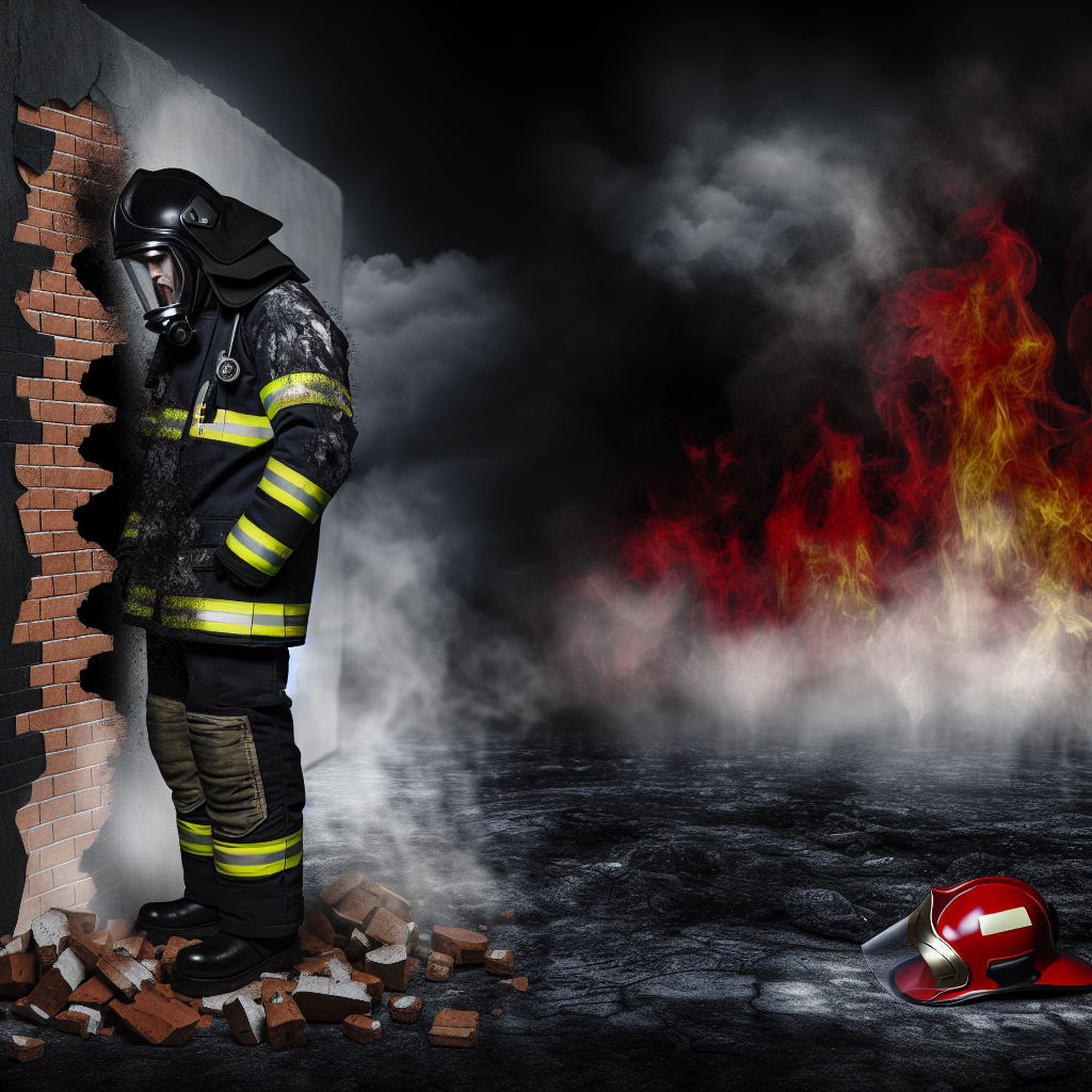 A firefighter's trust being shattered