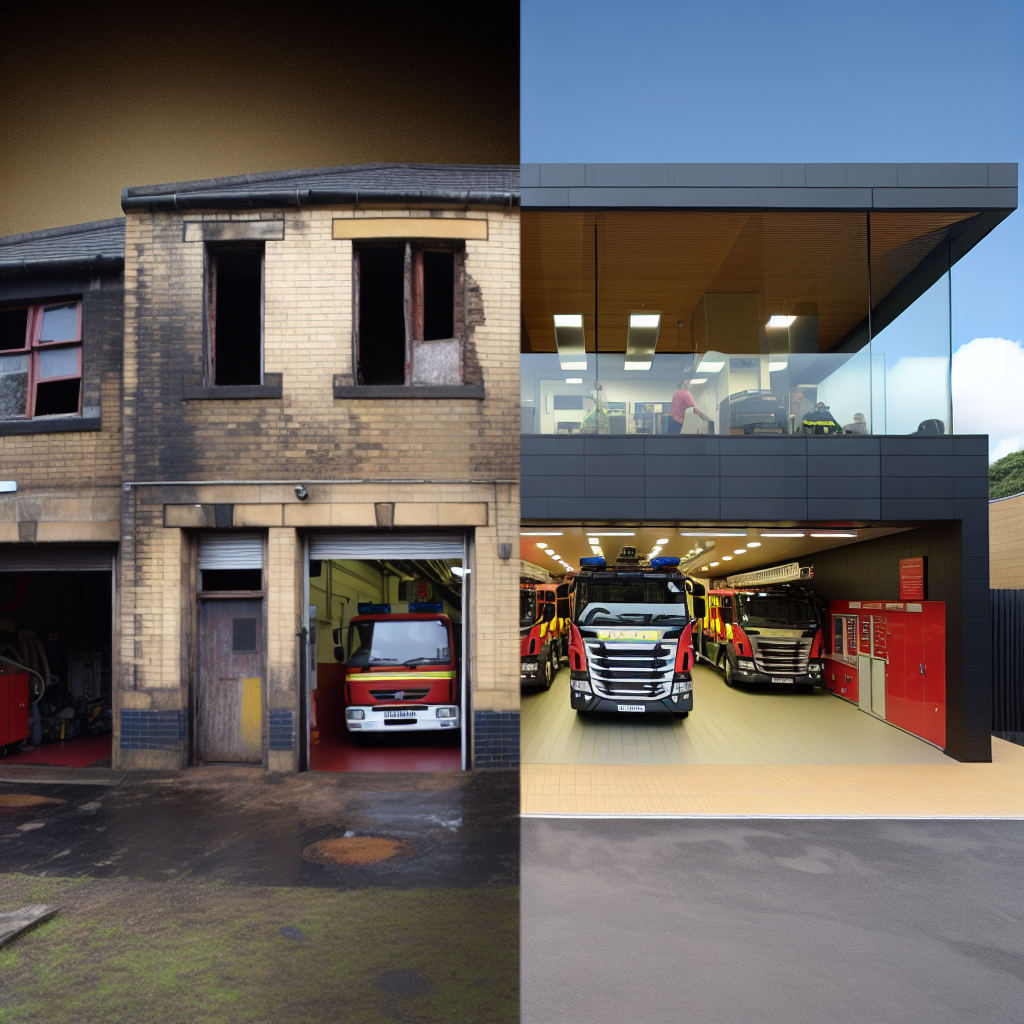 Before and After Fire Station