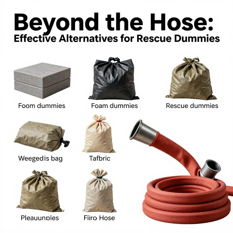 Safe alternatives showcasing effective materials for creating rescue dummies.