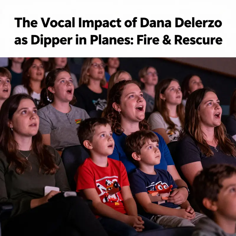 Dana Delorenzo recording her voice for the character Dipper.