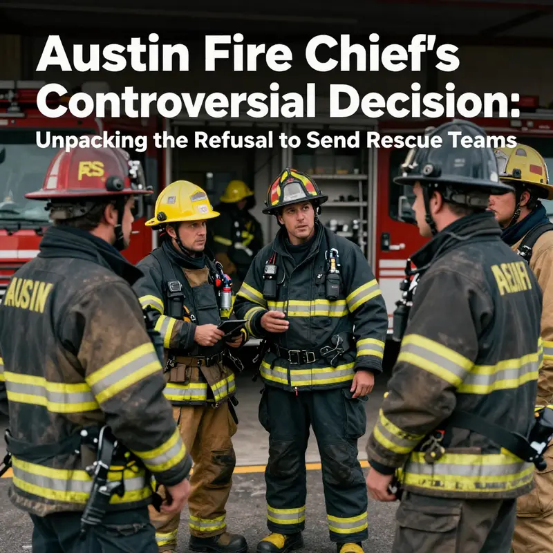 Emergency responders deliberating on deployment issues amidst allegations against the Austin Fire Chief.