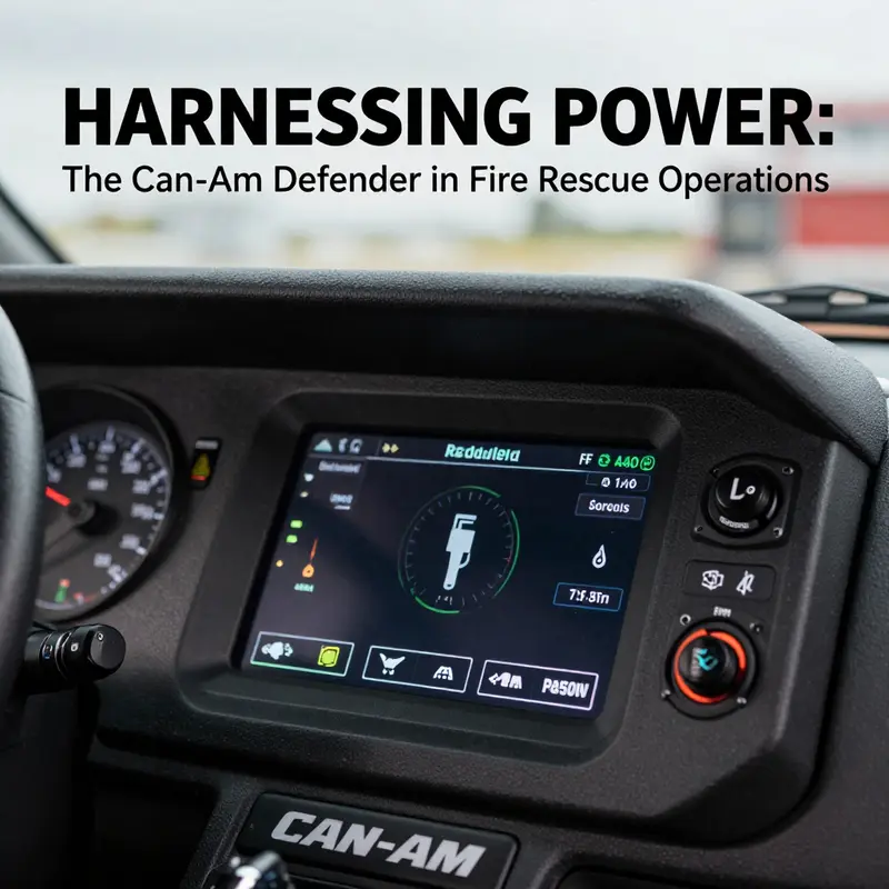The Can-Am Defender UTV exemplifies superior durability and versatility, essential for firefighting and rescue missions.
