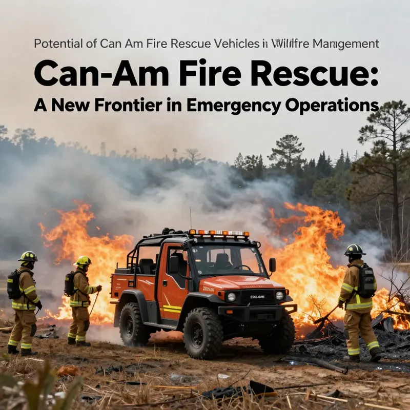 A Can-Am vehicle ready for action in fire rescue scenarios, symbolizing innovation in emergency response.