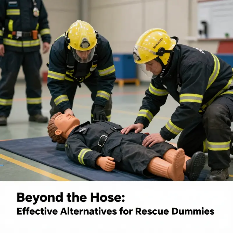 Safe alternatives showcasing effective materials for creating rescue dummies.