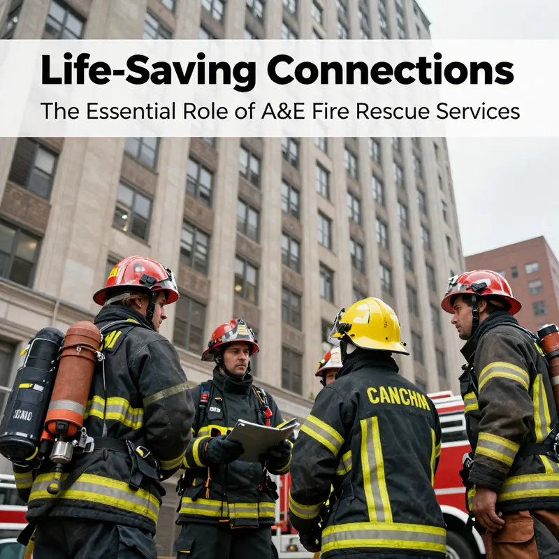 A&E fire rescue services responding swiftly to emergencies in an urban environment.