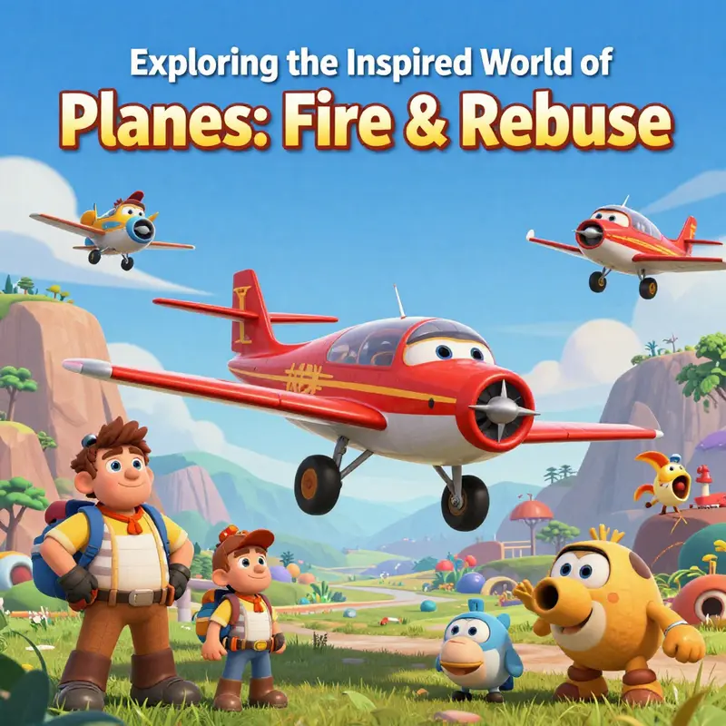 The stunning landscape of Piston Peak National Park, the central setting of *Planes: Fire & Rescue*.