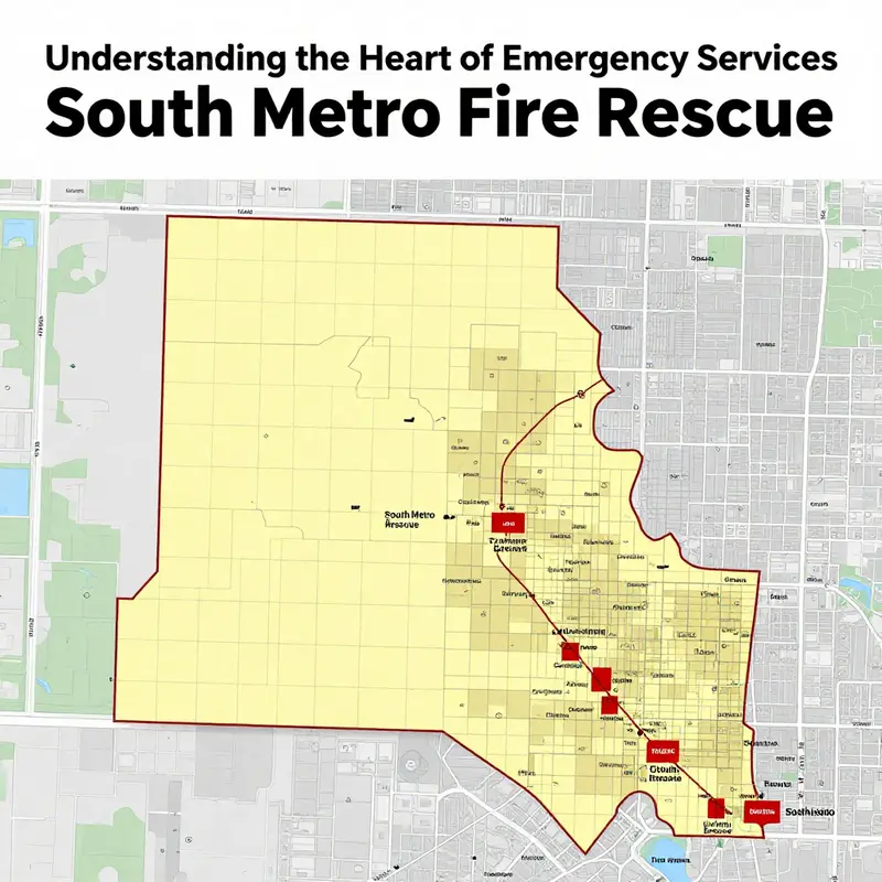 Aerial view of the South Metro region, showcasing the diverse neighborhoods served by the South Metro Fire Rescue.