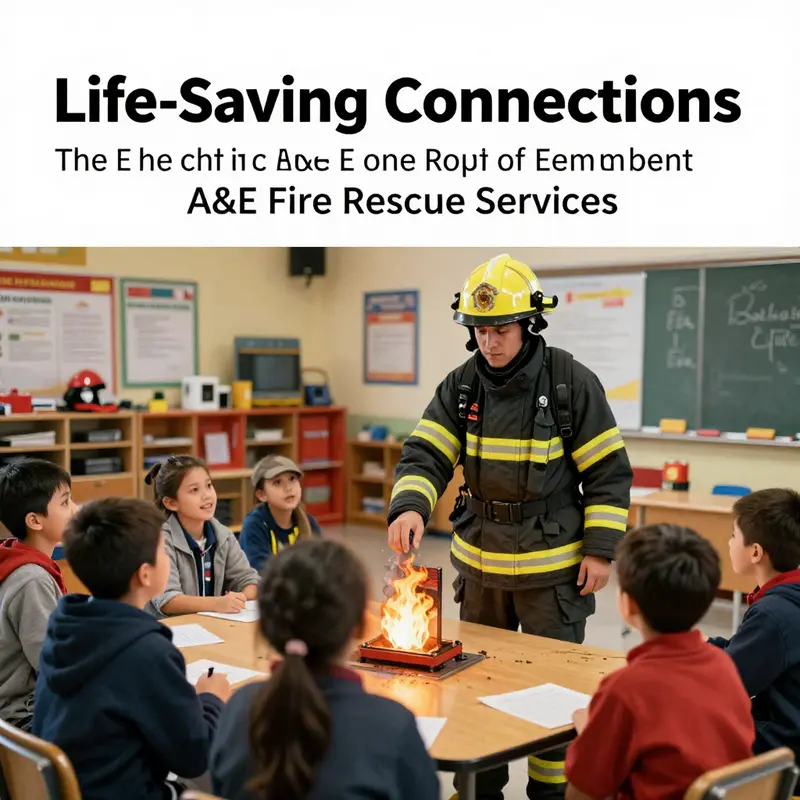 A&E fire rescue services responding swiftly to emergencies in an urban environment.