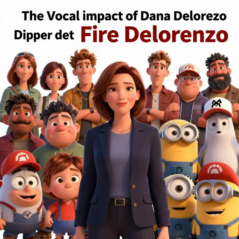 Dana Delorenzo recording her voice for the character Dipper.