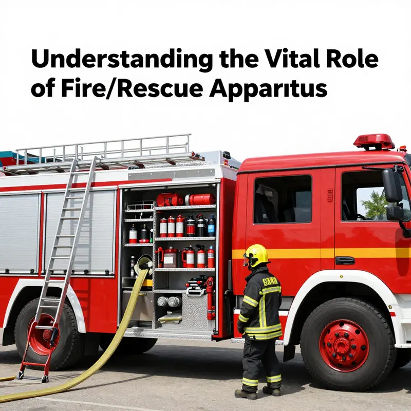 Key components of a fire/rescue apparatus essential for effective emergency operations.