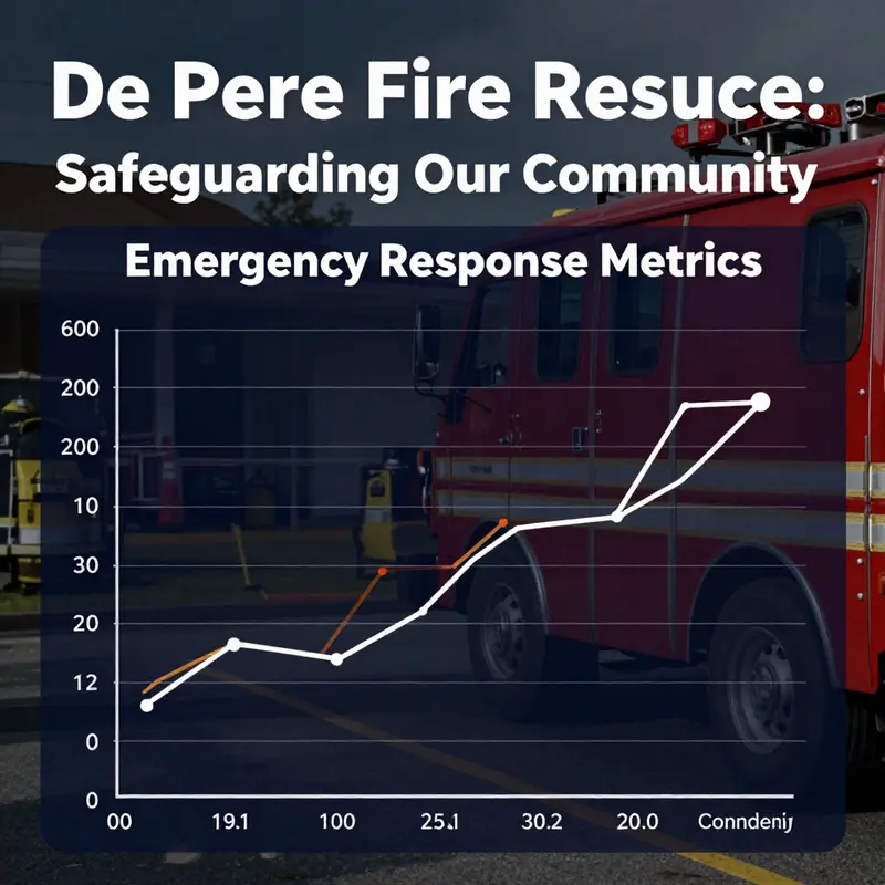 De Pere Fire Rescue personnel engage with the community during a public safety event.