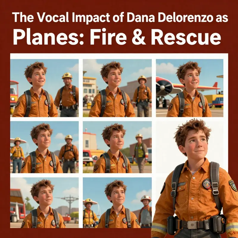 Dana Delorenzo recording her voice for the character Dipper.