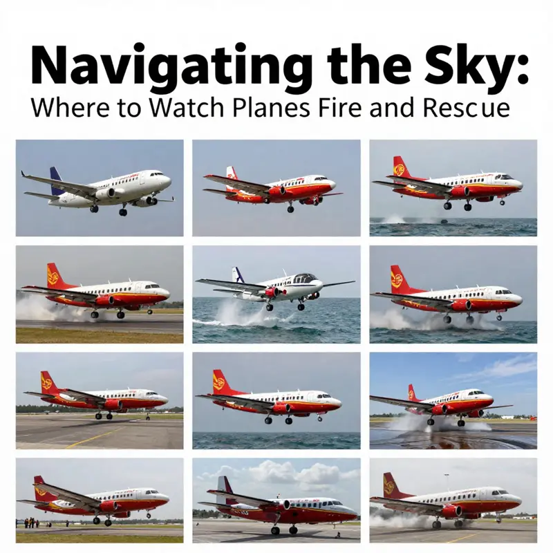 YouTube serves as a valuable platform for watching thrilling fire and rescue operations involving planes.
