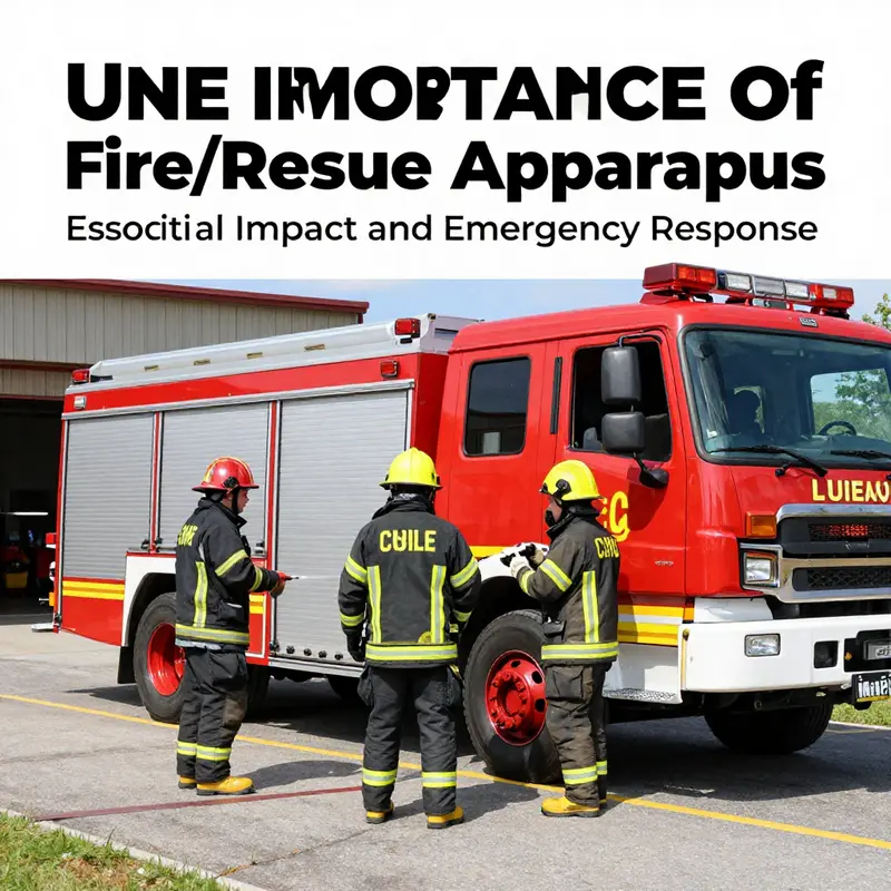 A comprehensive overview of different fire/rescue apparatus showcasing their unique functionalities.