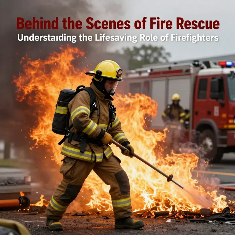 A firefighter in action, showcasing the vital role they play in emergency situations.