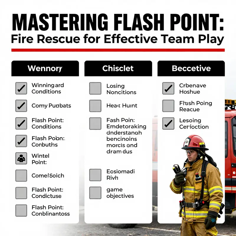 An organized setup of Flash Point: Fire Rescue ready for gameplay.