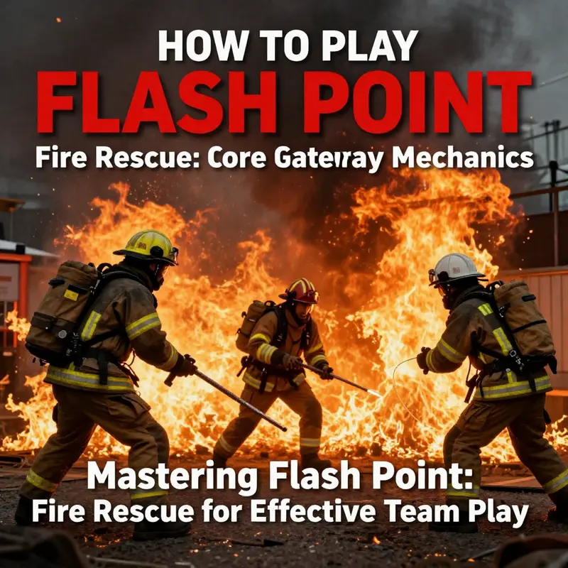 An organized setup of Flash Point: Fire Rescue ready for gameplay.