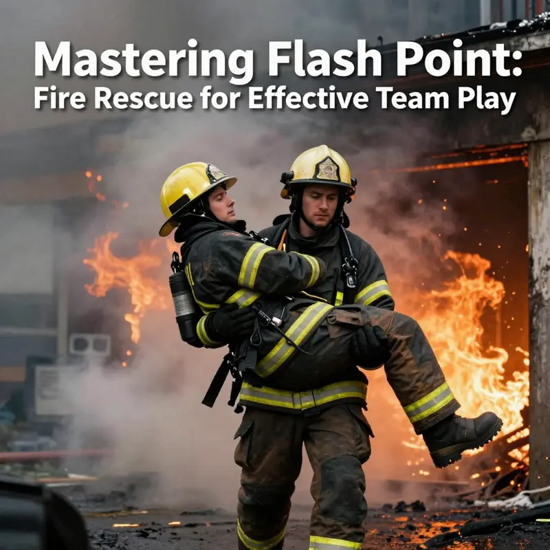 An organized setup of Flash Point: Fire Rescue ready for gameplay.
