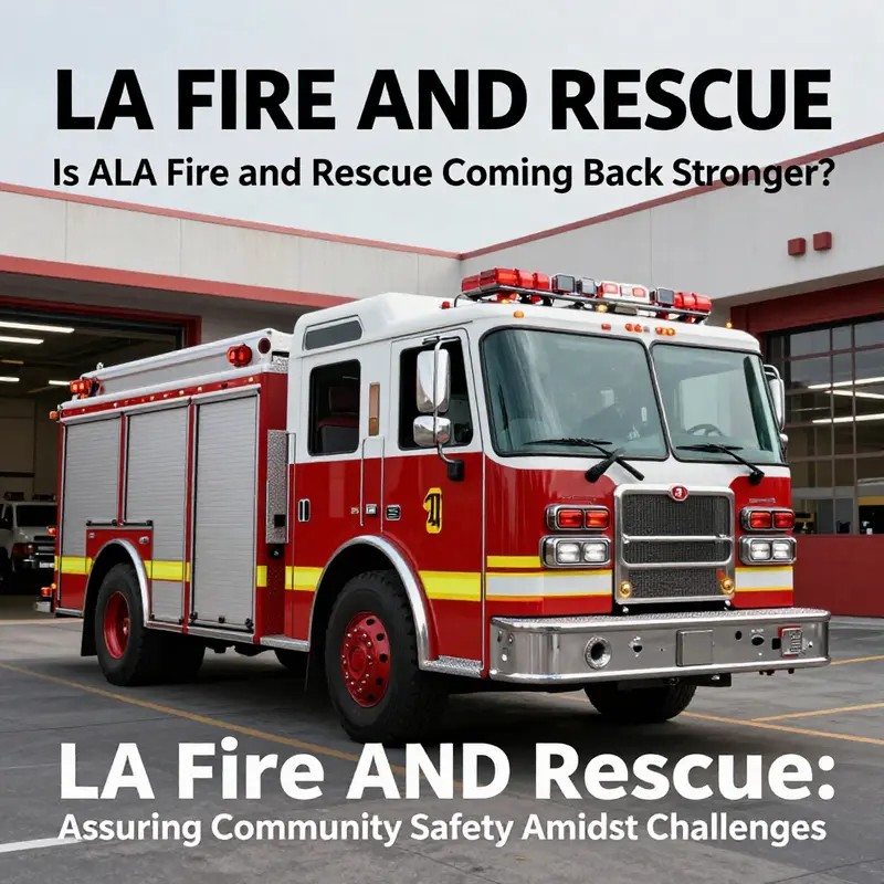 Firefighters at a busy LA fire station, highlighting their ongoing commitment to community safety.