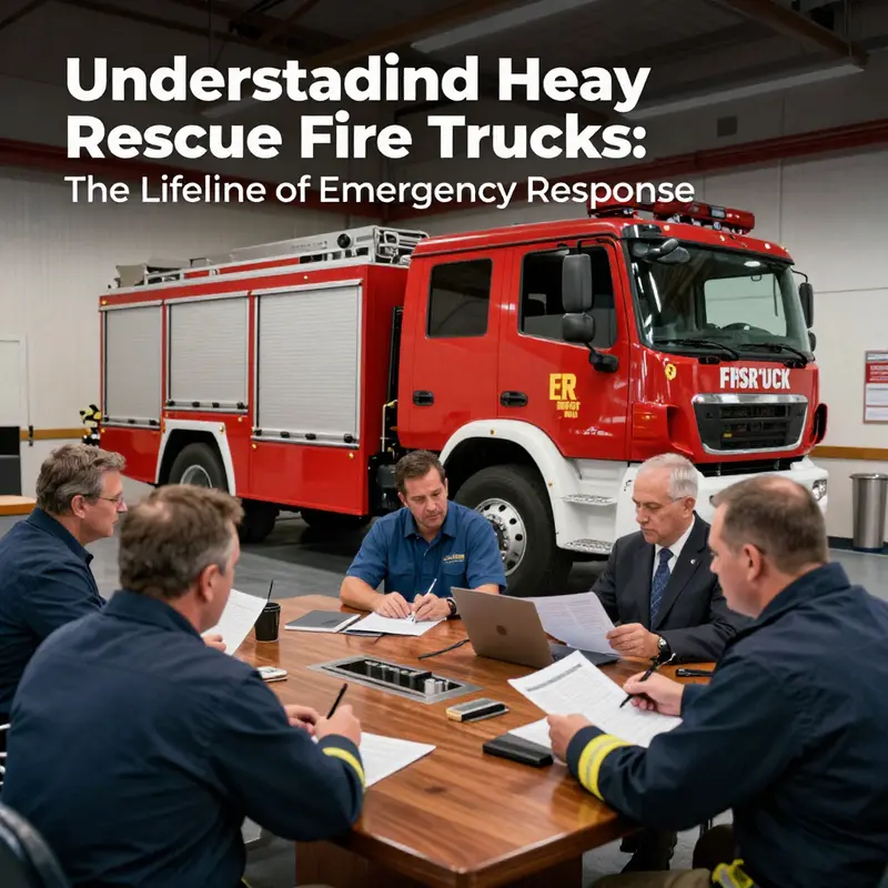 A heavy rescue fire truck ready for action, demonstrating its importance in emergency rescue scenarios.