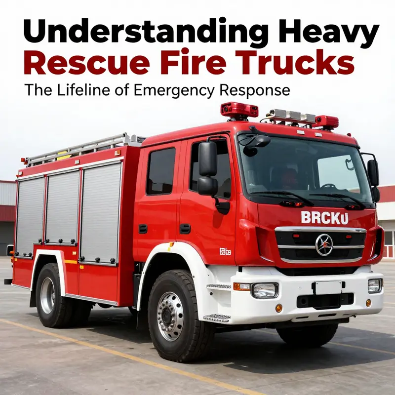 A heavy rescue fire truck ready for action, demonstrating its importance in emergency rescue scenarios.
