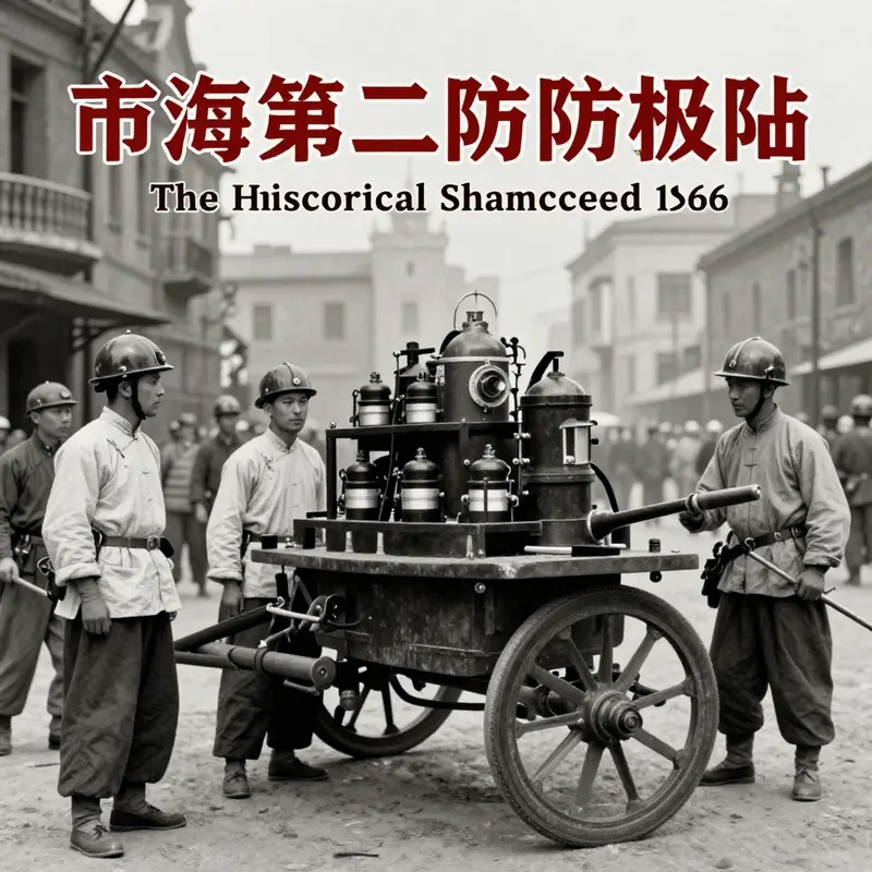 The Hongkou Second Fire Brigade in 1866, the precursor to modern firefighting in Shanghai.
