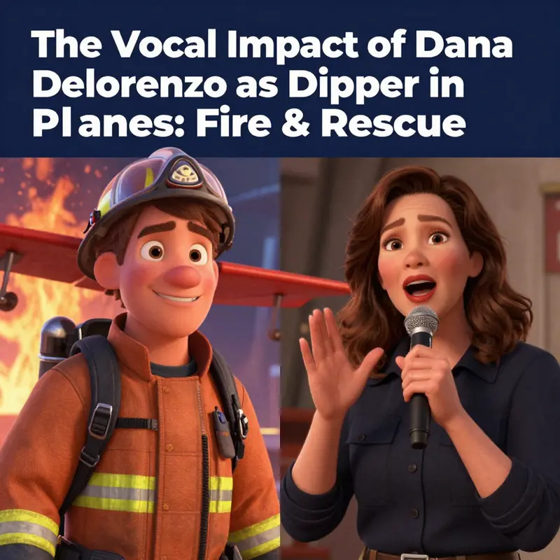 Dana Delorenzo recording her voice for the character Dipper.