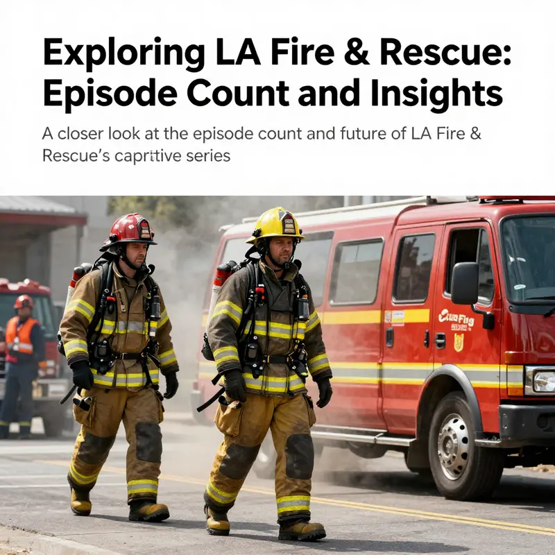 A compelling image depicting firefighters actively engaging in a rescue operation, symbolizing the heroic efforts showcased in LA Fire & Rescue.
