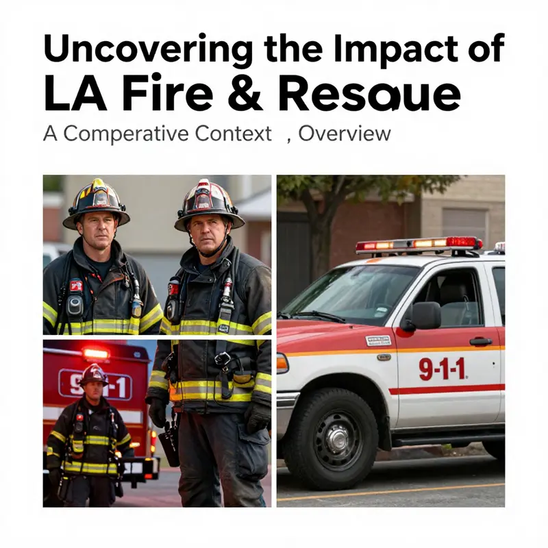 Firefighters responding to an emergency call during the premiere of LA Fire & Rescue.