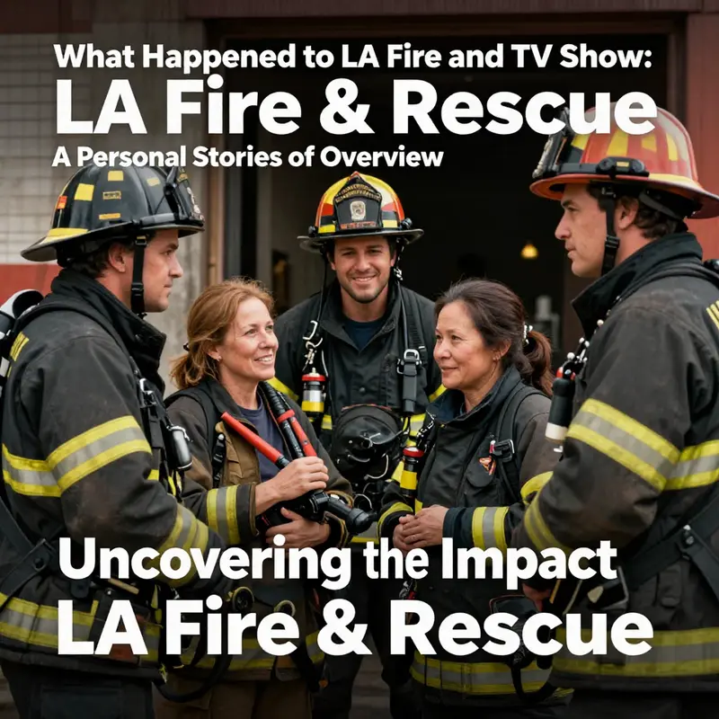 Firefighters responding to an emergency call during the premiere of LA Fire & Rescue.