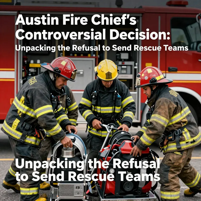 Emergency responders deliberating on deployment issues amidst allegations against the Austin Fire Chief.