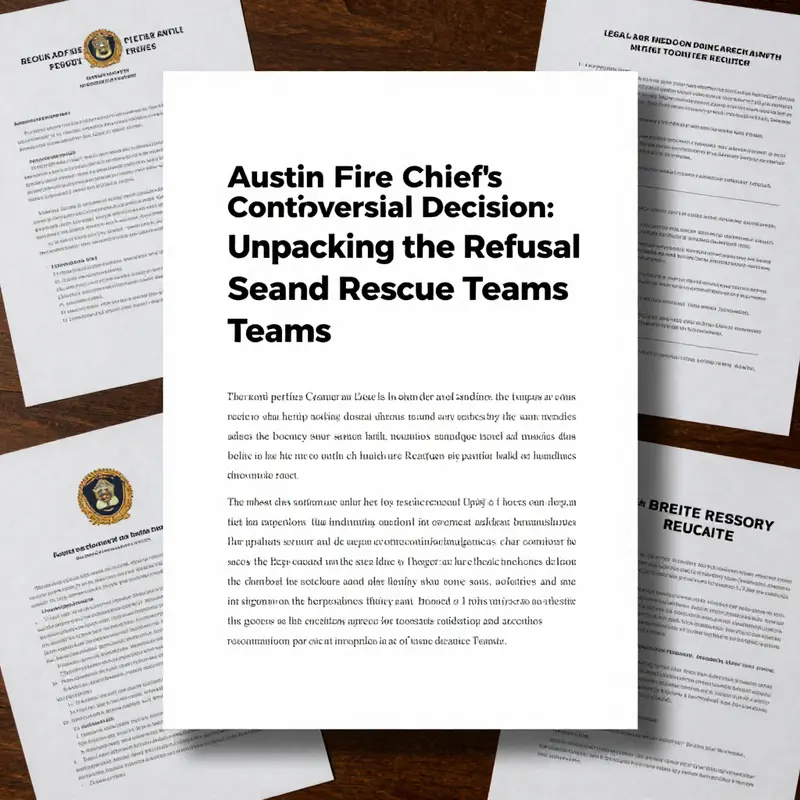 Emergency responders deliberating on deployment issues amidst allegations against the Austin Fire Chief.