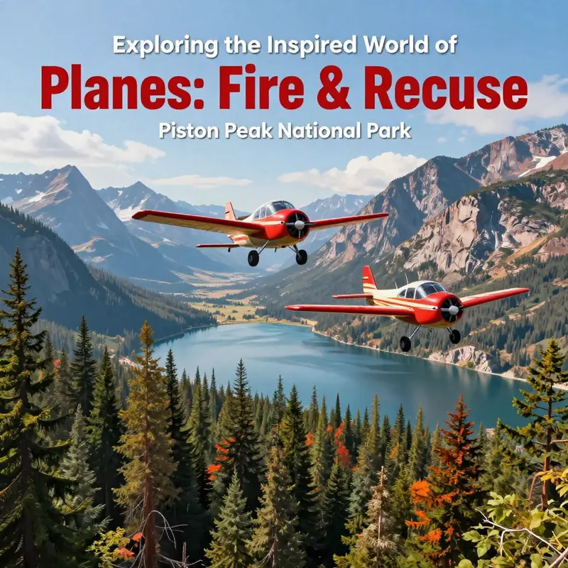 The stunning landscape of Piston Peak National Park, the central setting of *Planes: Fire & Rescue*.