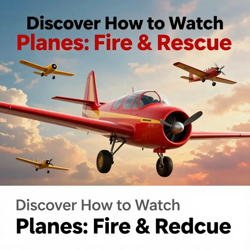 Dusty and his team in action in Planes: Fire & Rescue, available on Disney+.