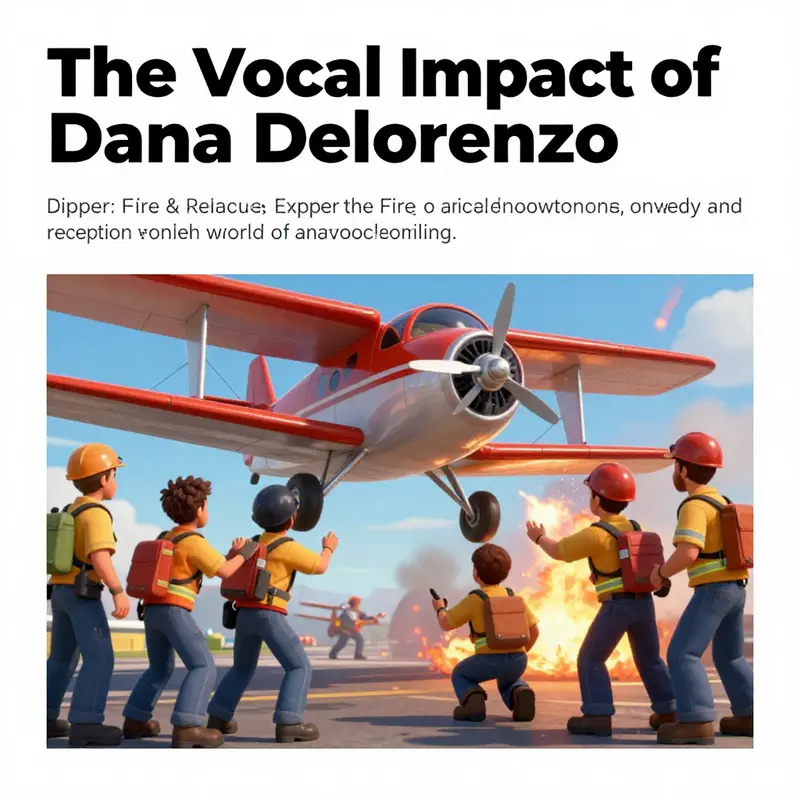 Dipper, the character voiced by Dana Delorenzo, flying alongside other planes in *Planes: Fire & Rescue*.