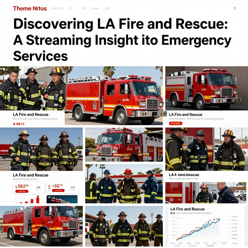A glimpse at *LA Fire and Rescue* available for streaming on Peacock, highlighting its accessibility.