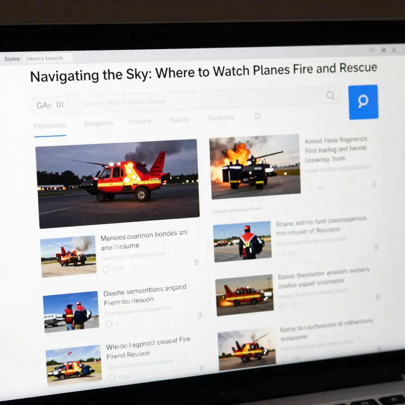 YouTube serves as a valuable platform for watching thrilling fire and rescue operations involving planes.