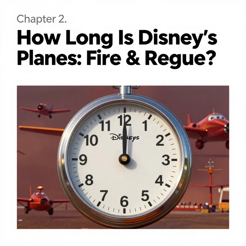 The runtime of 83 minutes highlighted alongside characters from Disney’s *Planes: Fire & Rescue*.