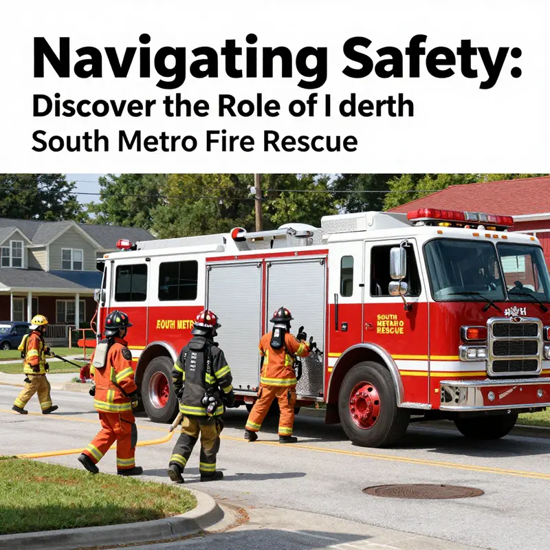 Firefighters from South Metro Fire Rescue actively engaged in community service, showcasing their dedication to safety and public welfare.