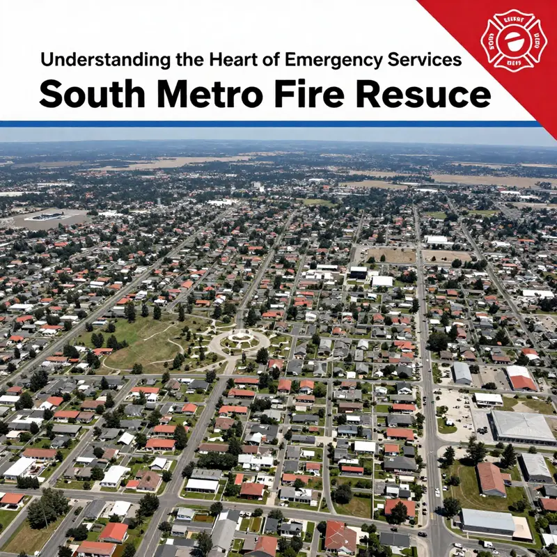 Aerial view of the South Metro region, showcasing the diverse neighborhoods served by the South Metro Fire Rescue.