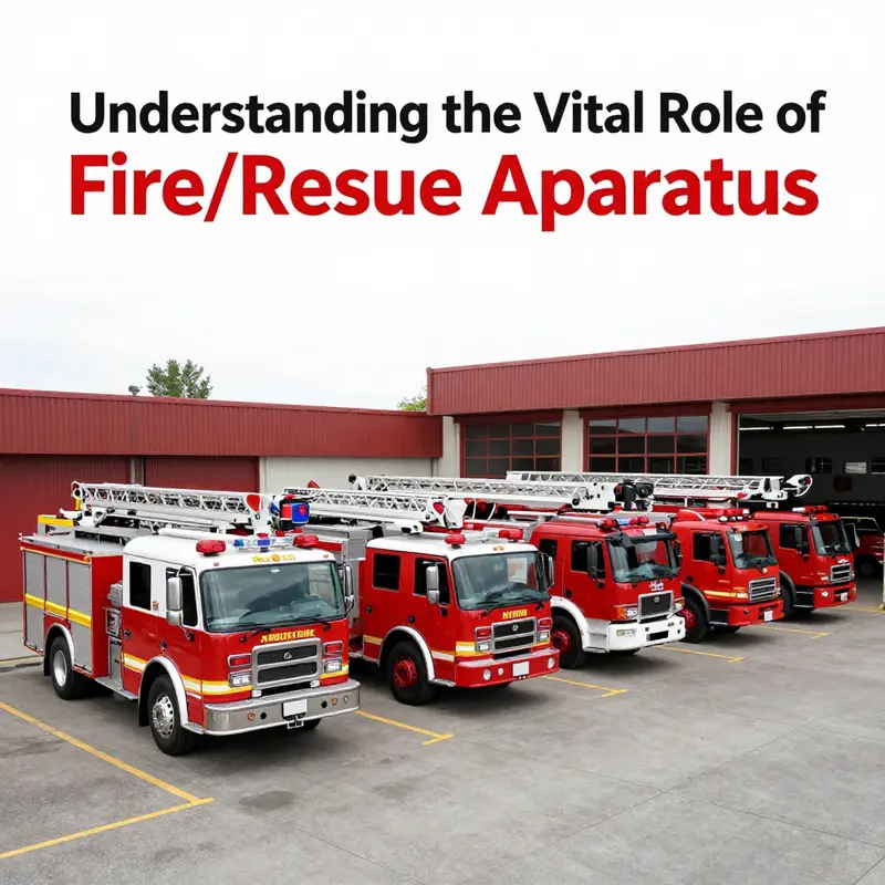 Key components of a fire/rescue apparatus essential for effective emergency operations.