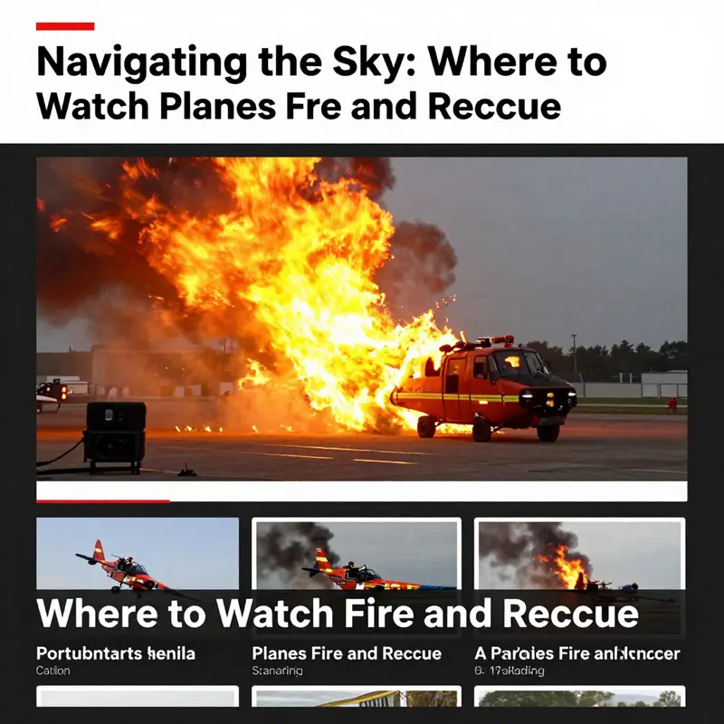 YouTube serves as a valuable platform for watching thrilling fire and rescue operations involving planes.