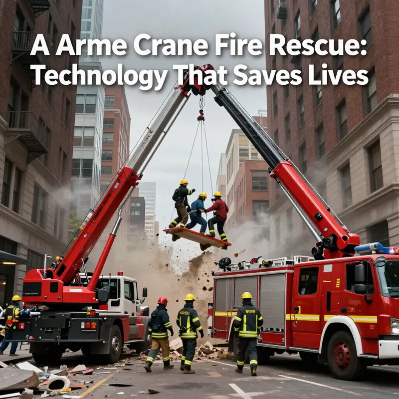 Firefighters implement an A Frame Crane to enhance rescue operations in a critical emergency.