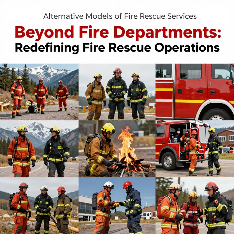 Firefighters coordinating a rescue operation, demonstrating their crucial role in emergency response.