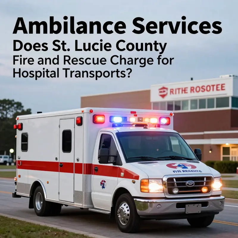 First responders provide critical aid during an emergency situation, demonstrating the commitment of St. Lucie County Fire and Rescue.