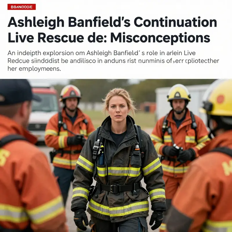 Ashleigh Banfield in action during a Live Rescue episode, working with first responders in a thrilling emergency response scene.