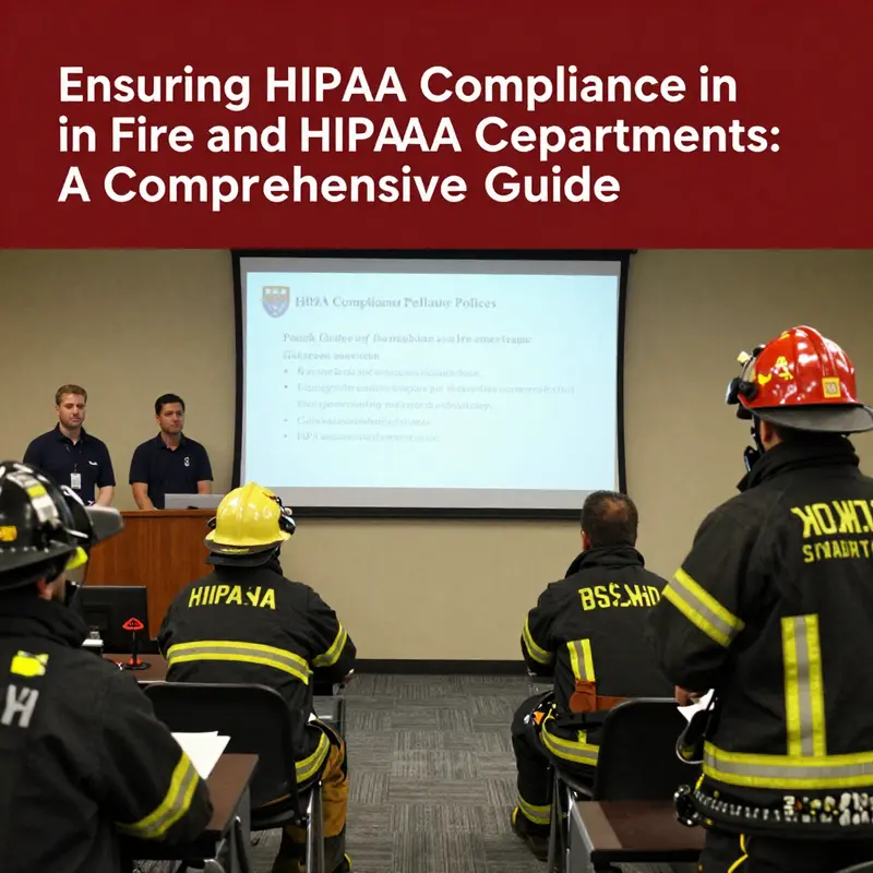 Firefighters providing vital medical services during an emergency, illustrating their role as covered entities under HIPAA.
