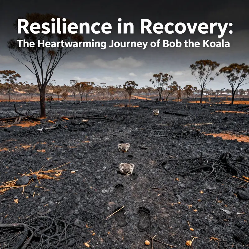 Bob the koala shows affection to Sam, emphasizing the bond formed during their recovery process.